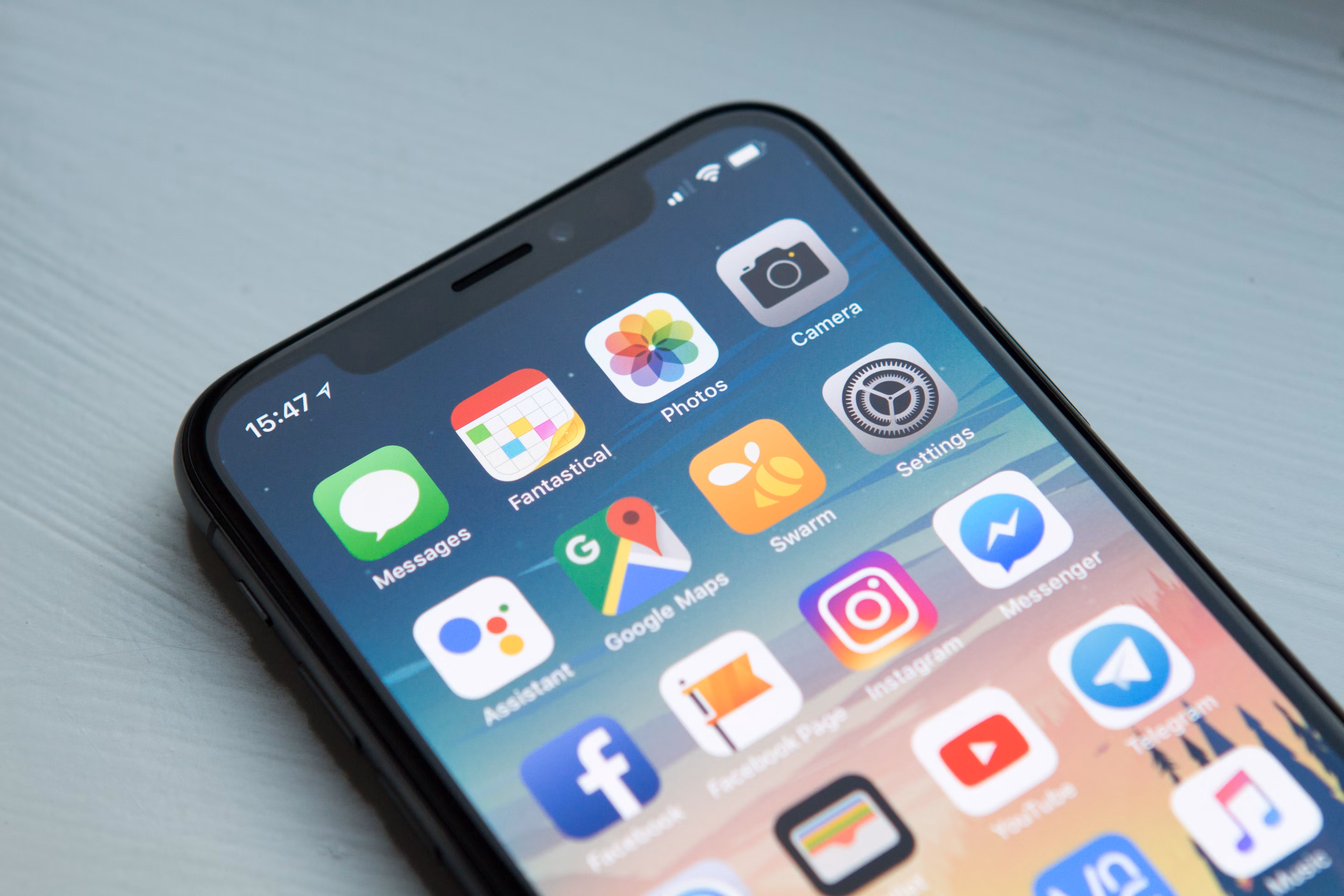 Mobile app interface